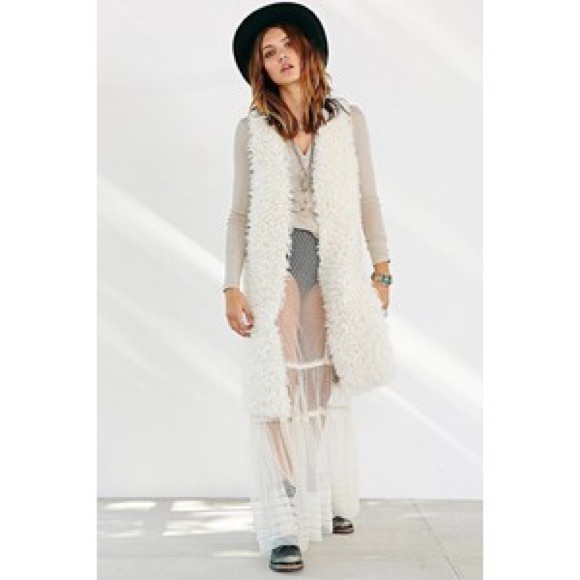 Ecote Faux Fur Long Vest