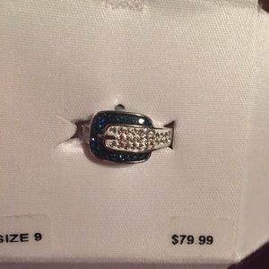 Size 9 sterling silver ring