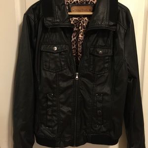 Faux leather jacket