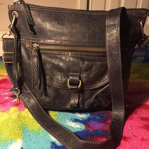 FOSSIL leather cross body bag