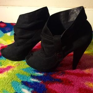 Black ankle booties
