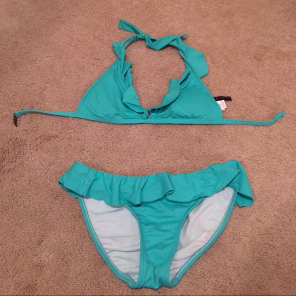 Ralph Lauren Ruffle Bikini Swim - Small