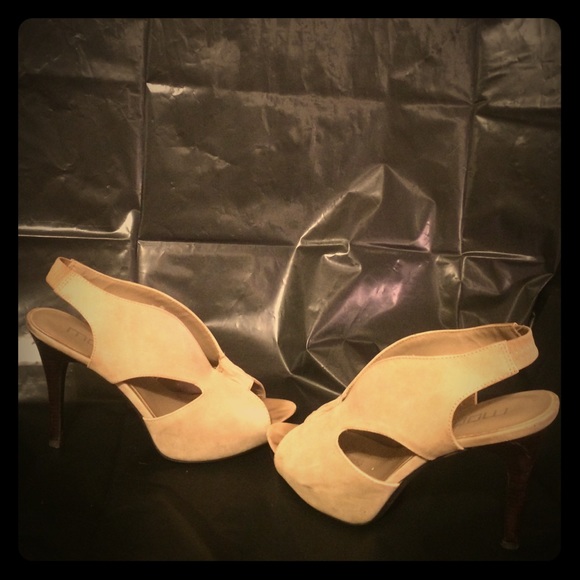 tan suede stilettos
