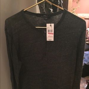 Ralph Lauren X gray - long sleeve cotton shirt