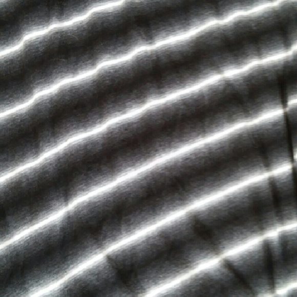 Sale!! Black maxi skirt with blurred white stripes - Picture 3 of 4
