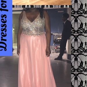 Floor length ball gown