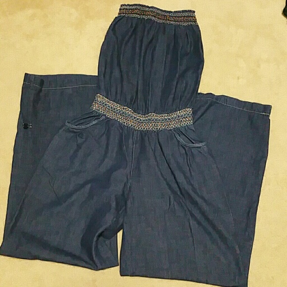 Denim Romper
