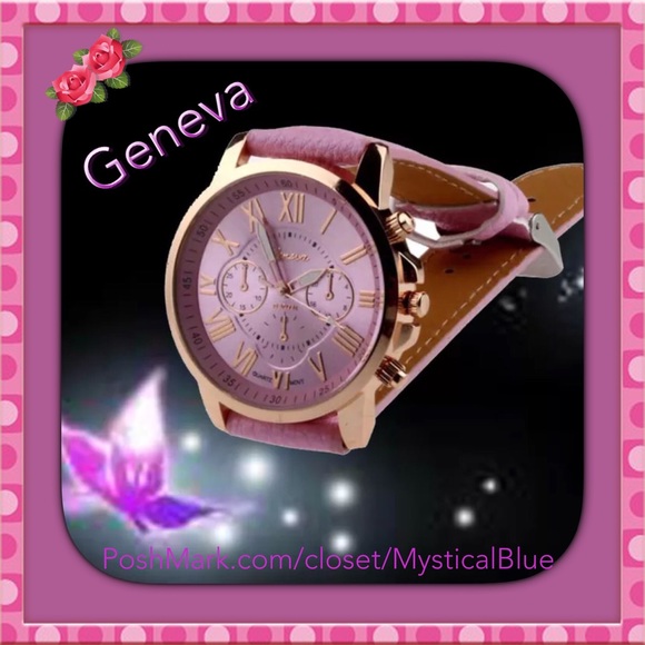 Geneva Accessories - GENEVA Roman Numeral Stainless Steel Quartz Watch