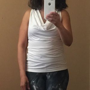 MPG White Active Scoop Neck Top