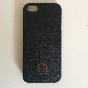 Black Tory Burch iPhone 5s snap-on case