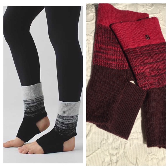 Lululemon NWOT Ankle Warmers Deep Raspberry/Maroon