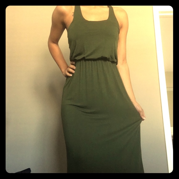 LUSH green maxi dress