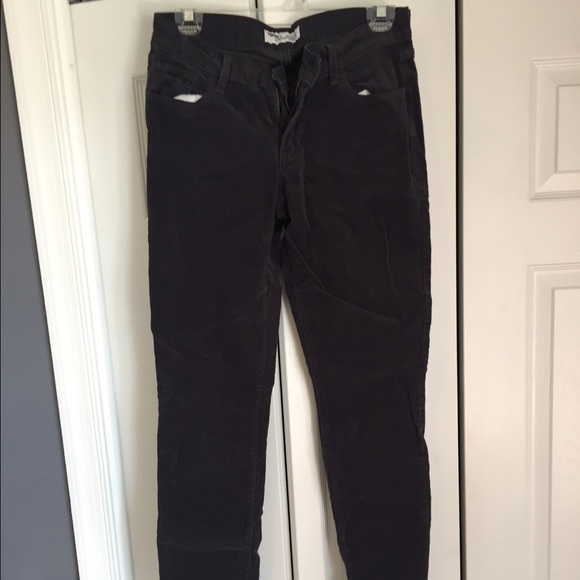 Grey Corduroy Skinny Pants size 8 Tall