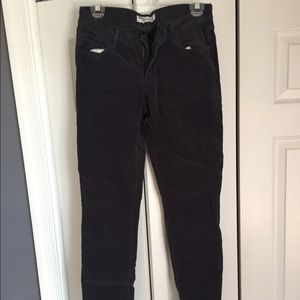 Grey Corduroy Skinny Pants size 8 Tall