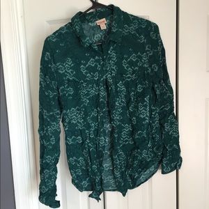 Long Sleeve Button Up from Target