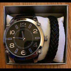 Brand New Men's Watch With Matching Bracelet!