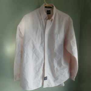 Gap oversized pink button down