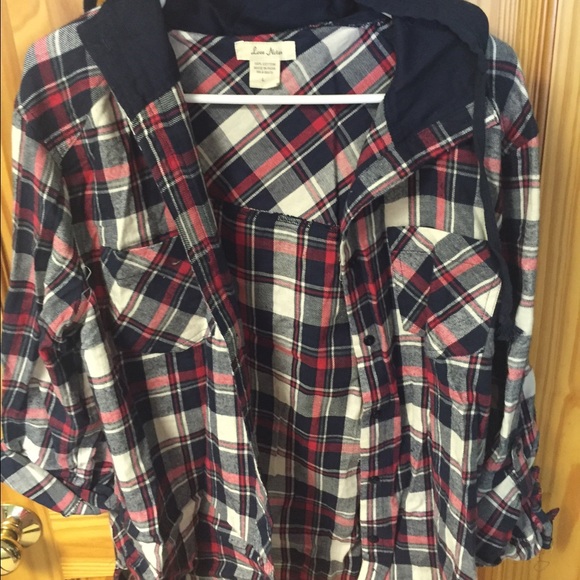 Hooded flannel jacket