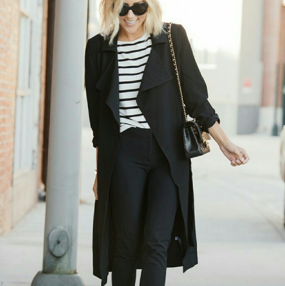 NWT * Drape Front Soft Trench *