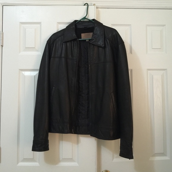 Men's 100%leather jacket