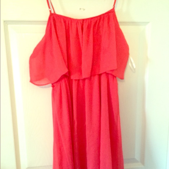 Forever 21 silk peach sun dress