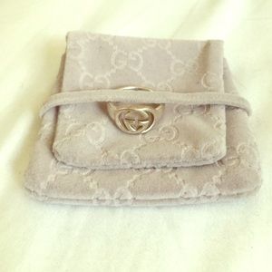 Gucci, authentic silver 925 vintage logo ring