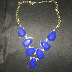 Blue bubble necklace