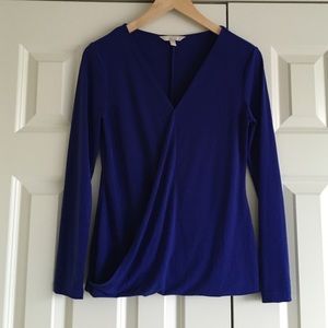 Banana Republic factory royal purple blouse