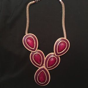 Maroon Bubble necklace with earrings
