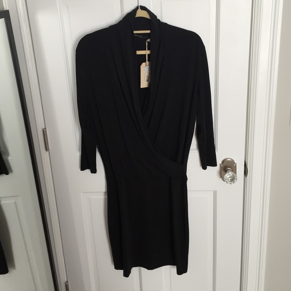 Form fitting black dress