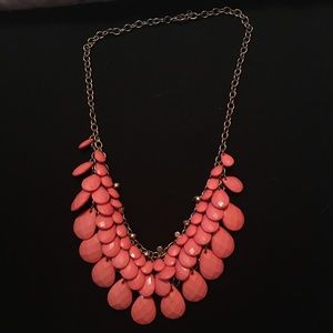 Salmon bubble necklace