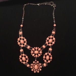 Baby pink bubble necklace