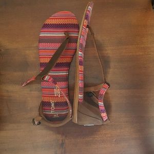 open toed tom's sandals