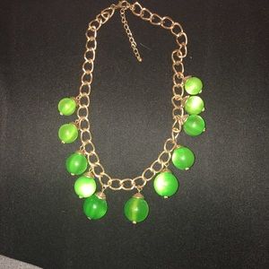 Green bubble necklace