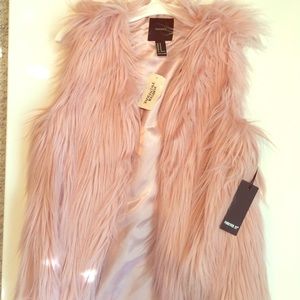 Faux fur vest