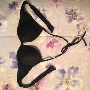 LA Hearts black underwire push up Bikini
