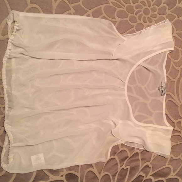 Sheer white top