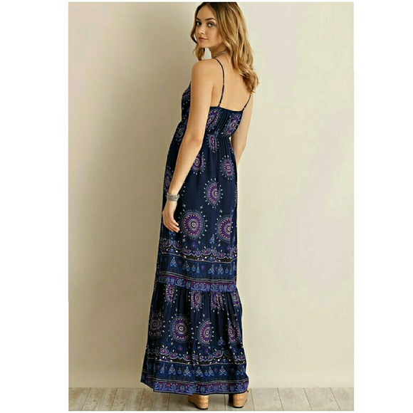 FULLY LINED RUFFLED MAXI DRESS‼️LAST ONE‼️ - Picture 3 of 4