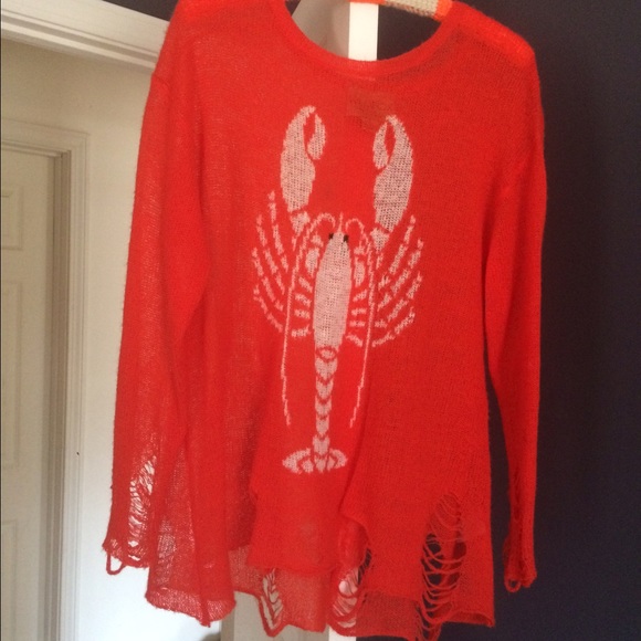 SOLD Wildfox Lobster Sweater - Picture 2 of 2