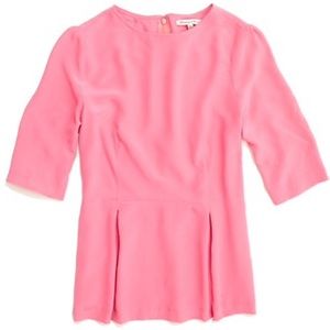 Madewell Silk Peplum Blouse