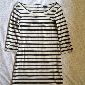 Banana Republic 3/4 Sleeve Striped Dress