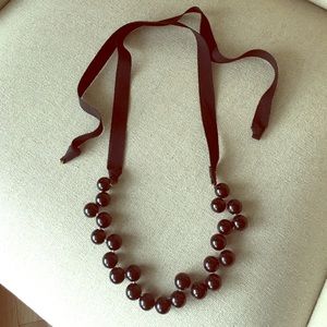 Bubble Ribbon Tie Necklace.