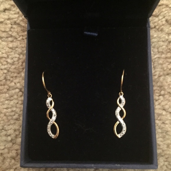 Dangling Gold and Silver Earrings