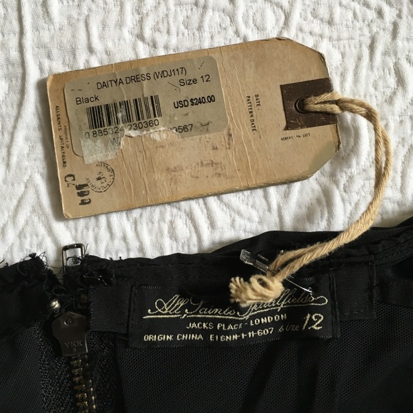 Allsaints Spitalfields Black Daitya Dress - Picture 3 of 3