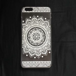 White Mandala iPhone 6+ Case