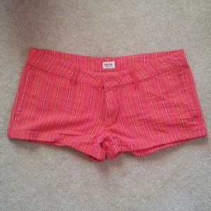 Peach Pin Stripe Shorts