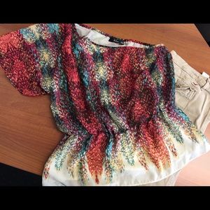 One shoulder a.n.a. Chiffon Blouse L