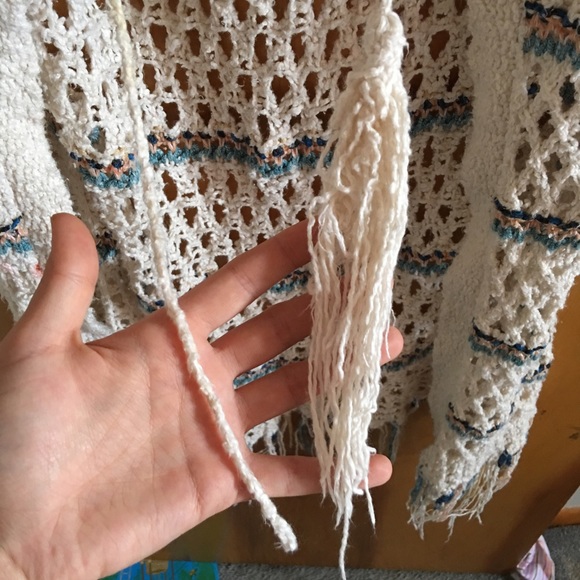 Free people crochet trench sweater - Picture 4 of 4