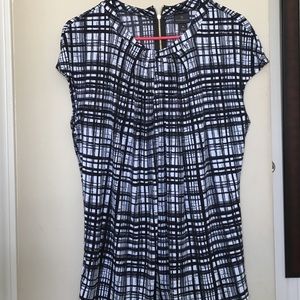Black and white striped camisole with Gold Detail