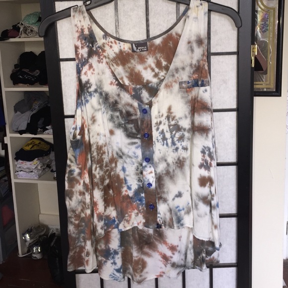 Sparkle & Fade Tie Dye Top